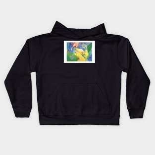 Hummingbird on Flight of Fancy Kids Hoodie